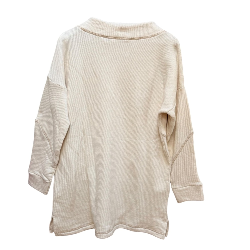 Soft Surroundings Danika Pullover Tunic Ecru Neutral Boho Comfy Stretch Size LG - Picture 5 of 7